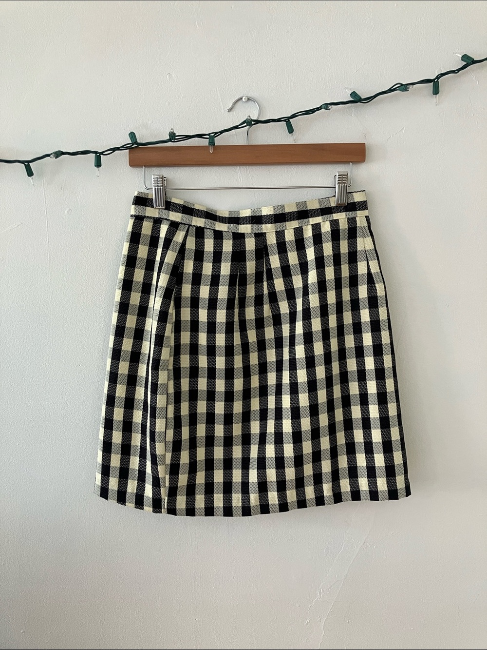 VINTAGE Passports Plaid Mini Skirt